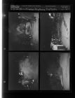 Firefighter practicing fire drills (4 Negatives)  (May 20, 1959) [Sleeve 57, Folder a, Box 18]